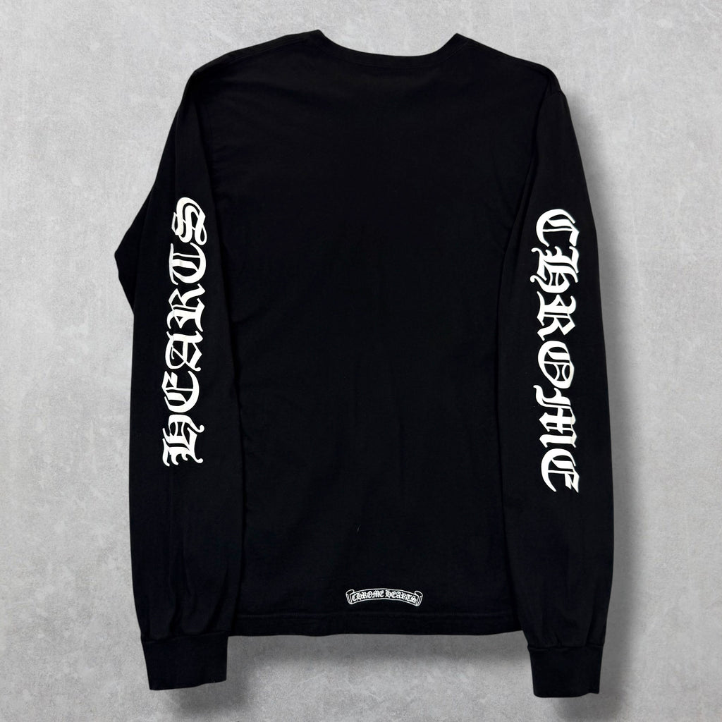 Chrome Hearts White Neck Logo L/S Tee Black XL