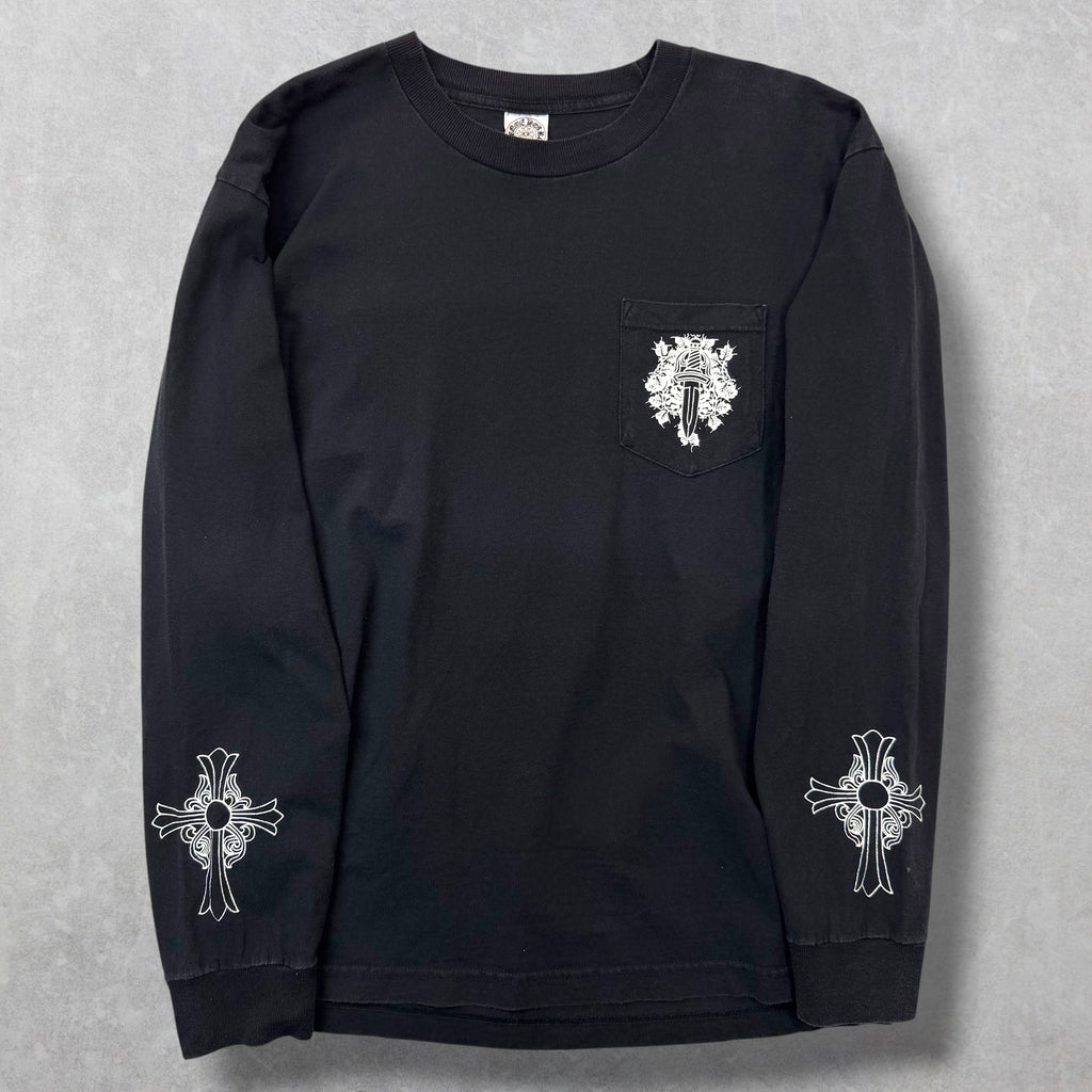 Vintage Chrome Hearts Dagger Cross L/S Tee L