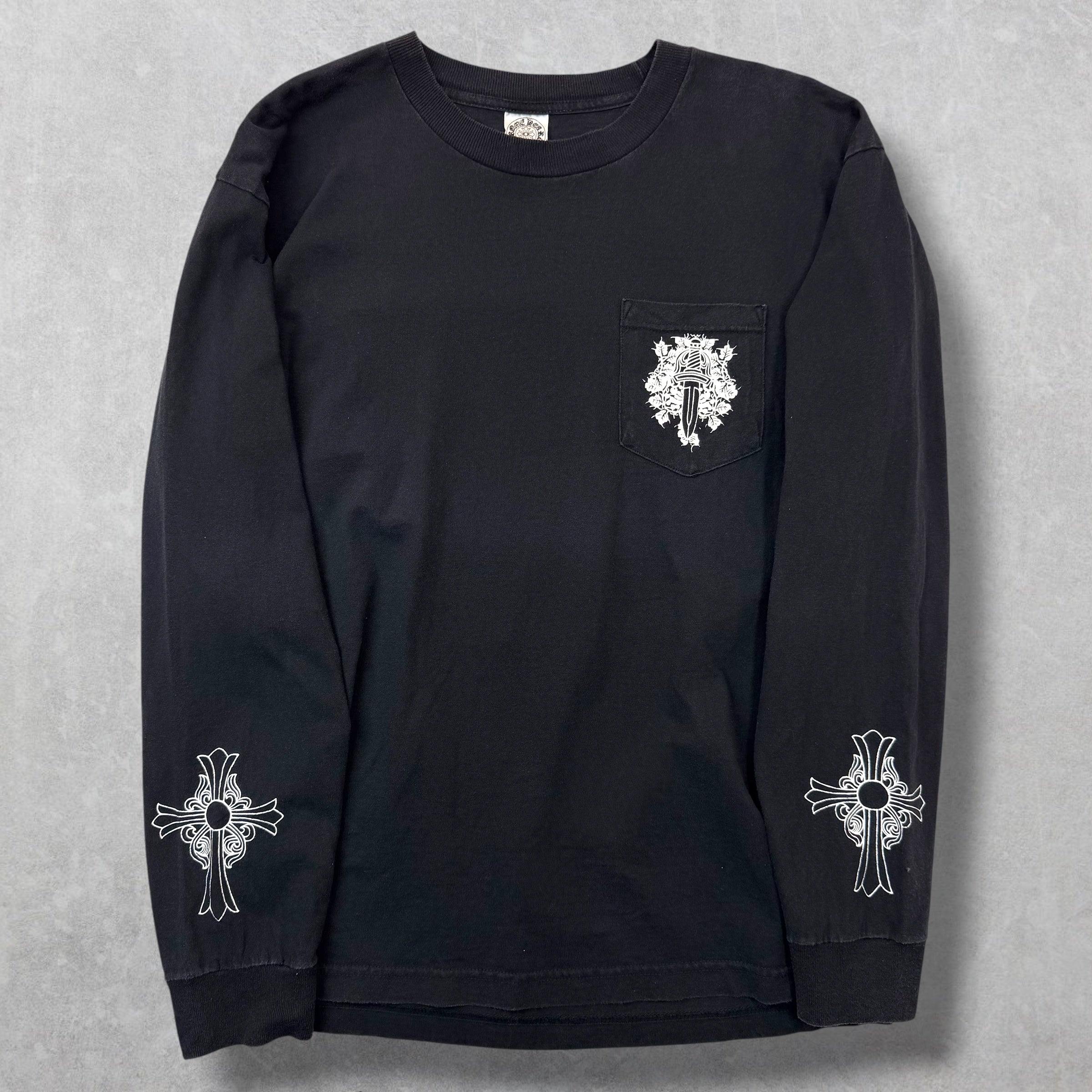 Vintage Chrome Hearts Dagger Cross L/S Tee L