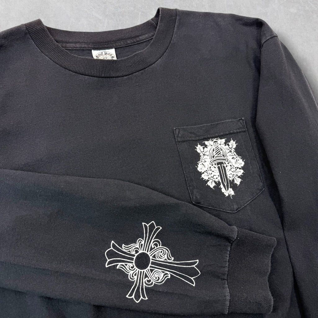 Vintage Chrome Hearts Dagger Cross L/S Tee L