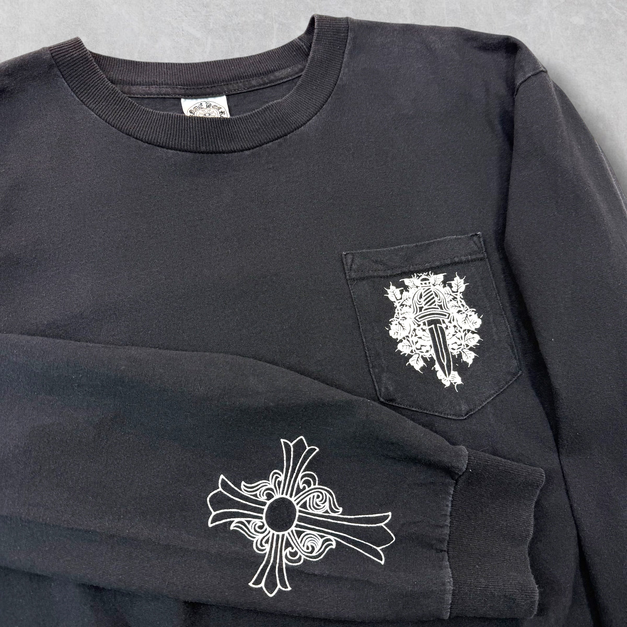 Vintage Chrome Hearts Dagger Cross L/S Tee L