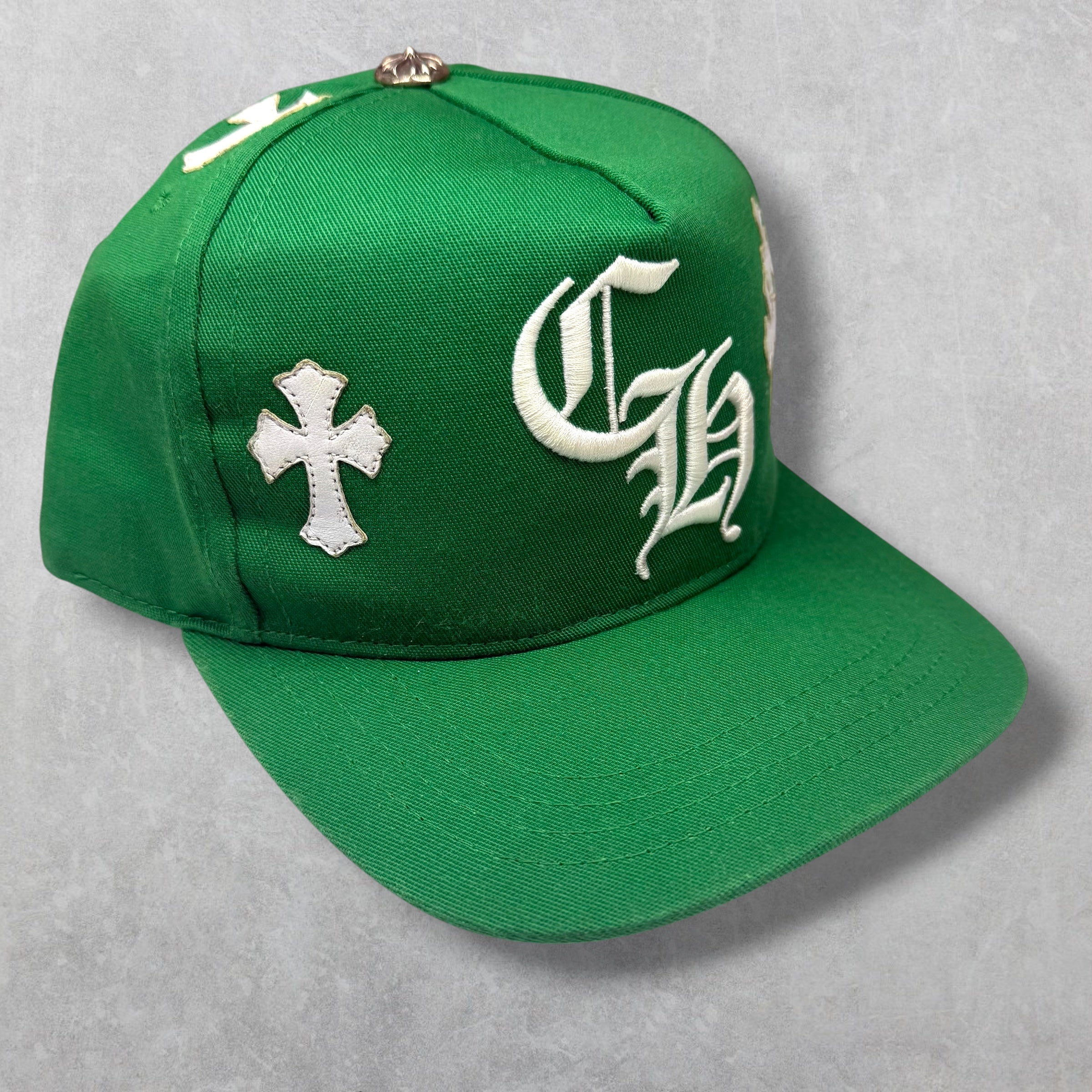 Chrome Hearts Cross Patch White/Green Hat
