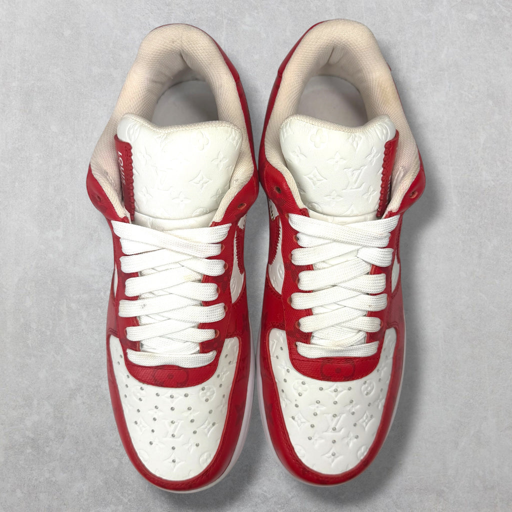 Louis Vuitton Nike Air Force 1 Low White/Red 8