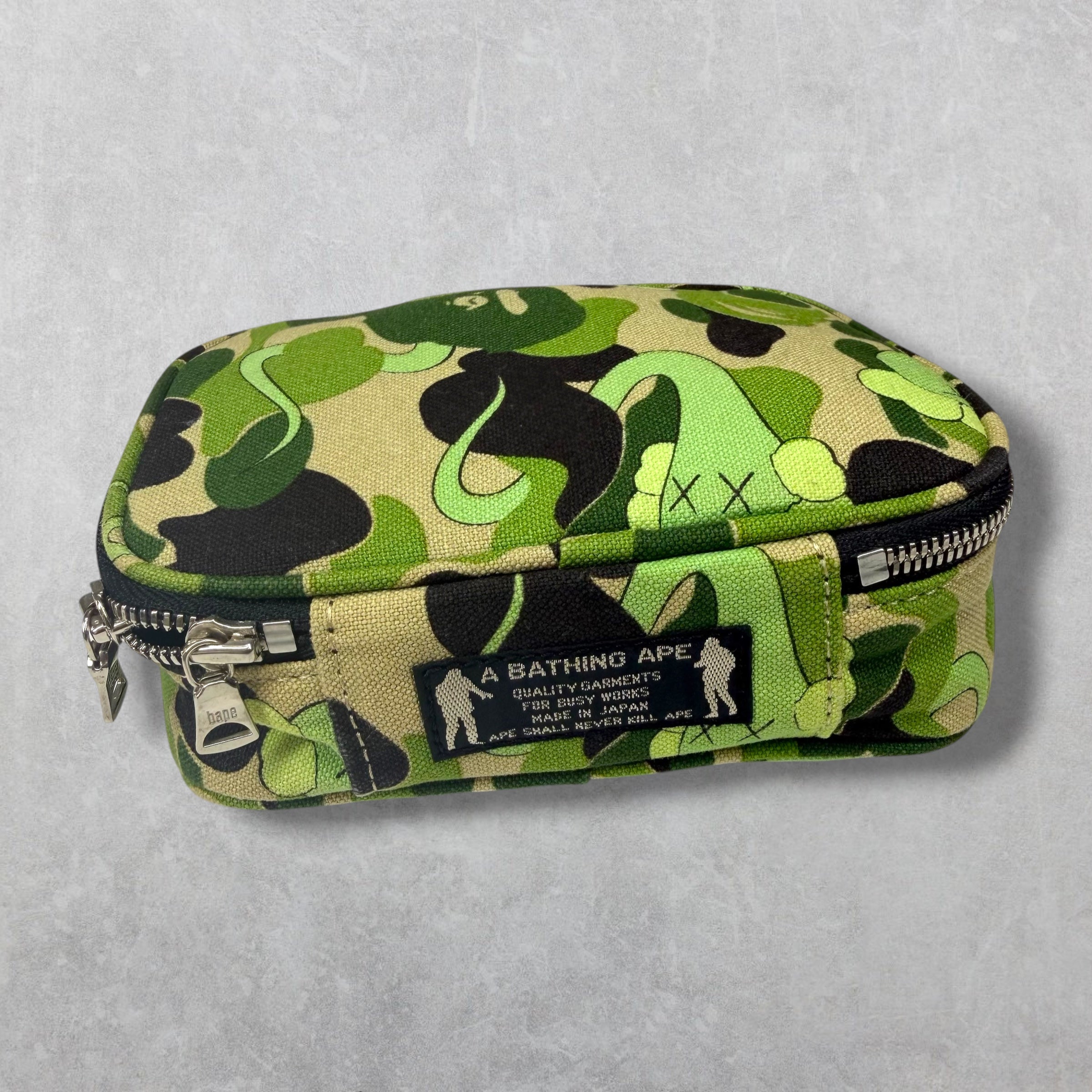 Bape x Kaws Zipper Pouch