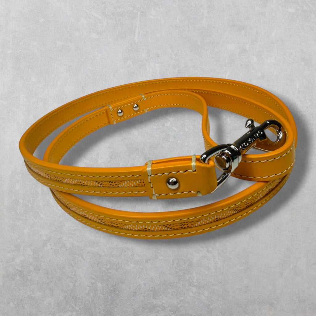 Goyard Goyardine Edmond Yellow Dog Leash