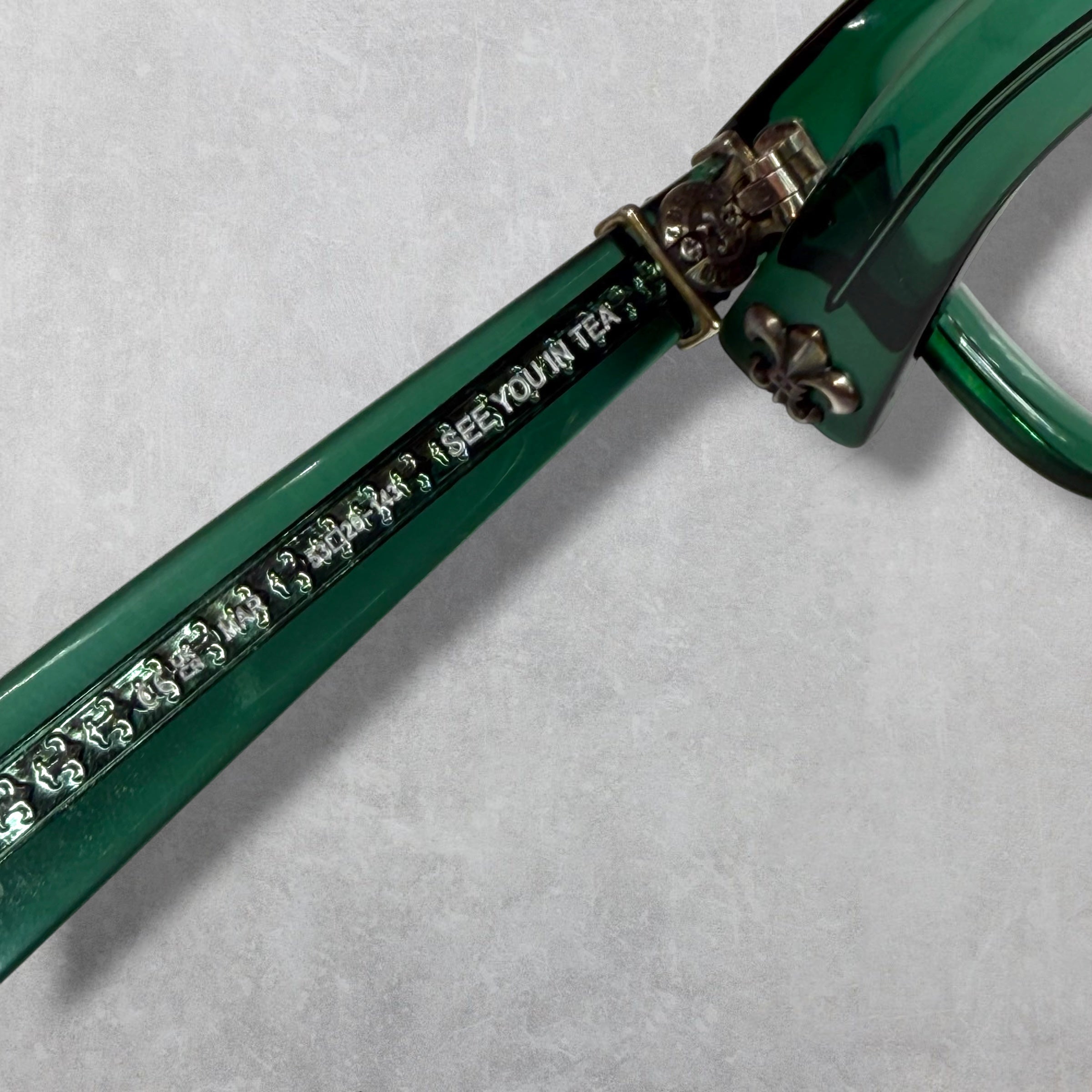 Chrome Hearts See You In Tea Marine Green Glasses
