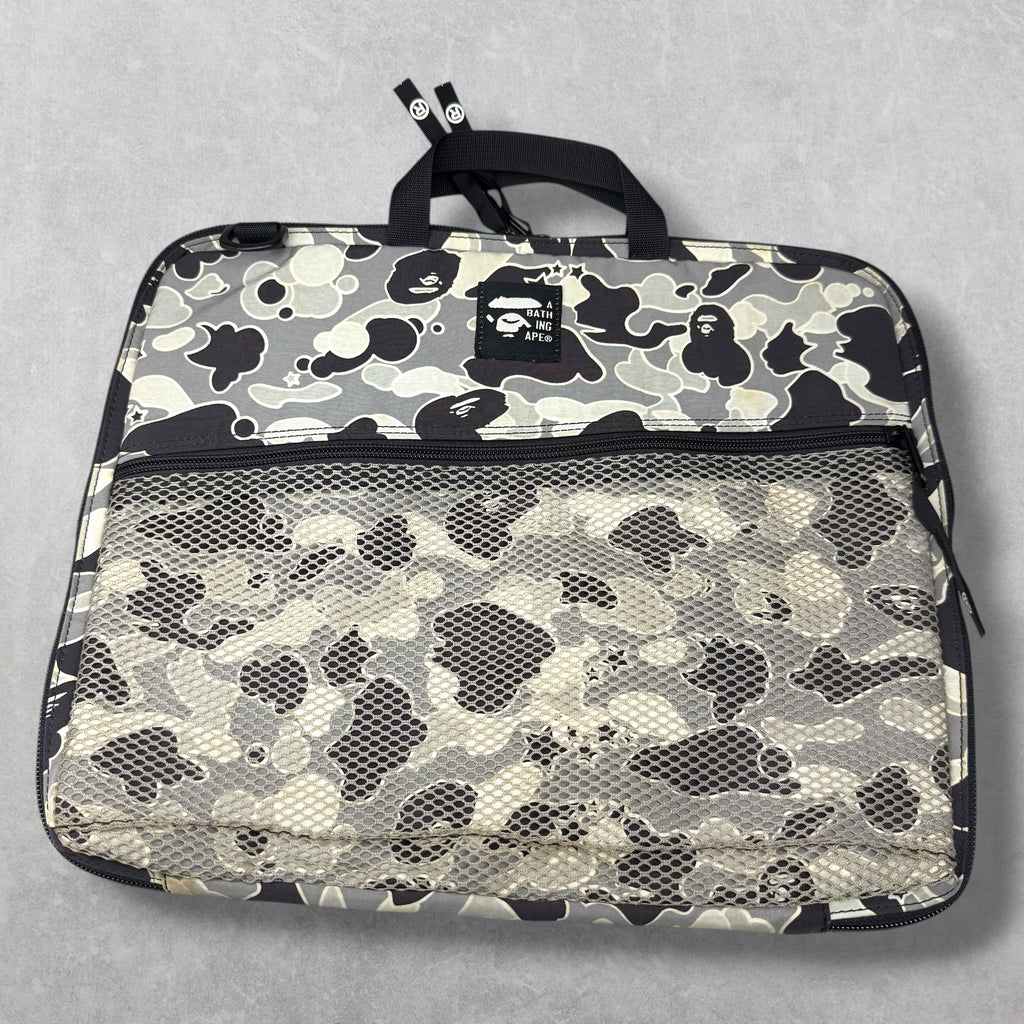 Bape Grey Sta Camo Top Handle Laptop Case