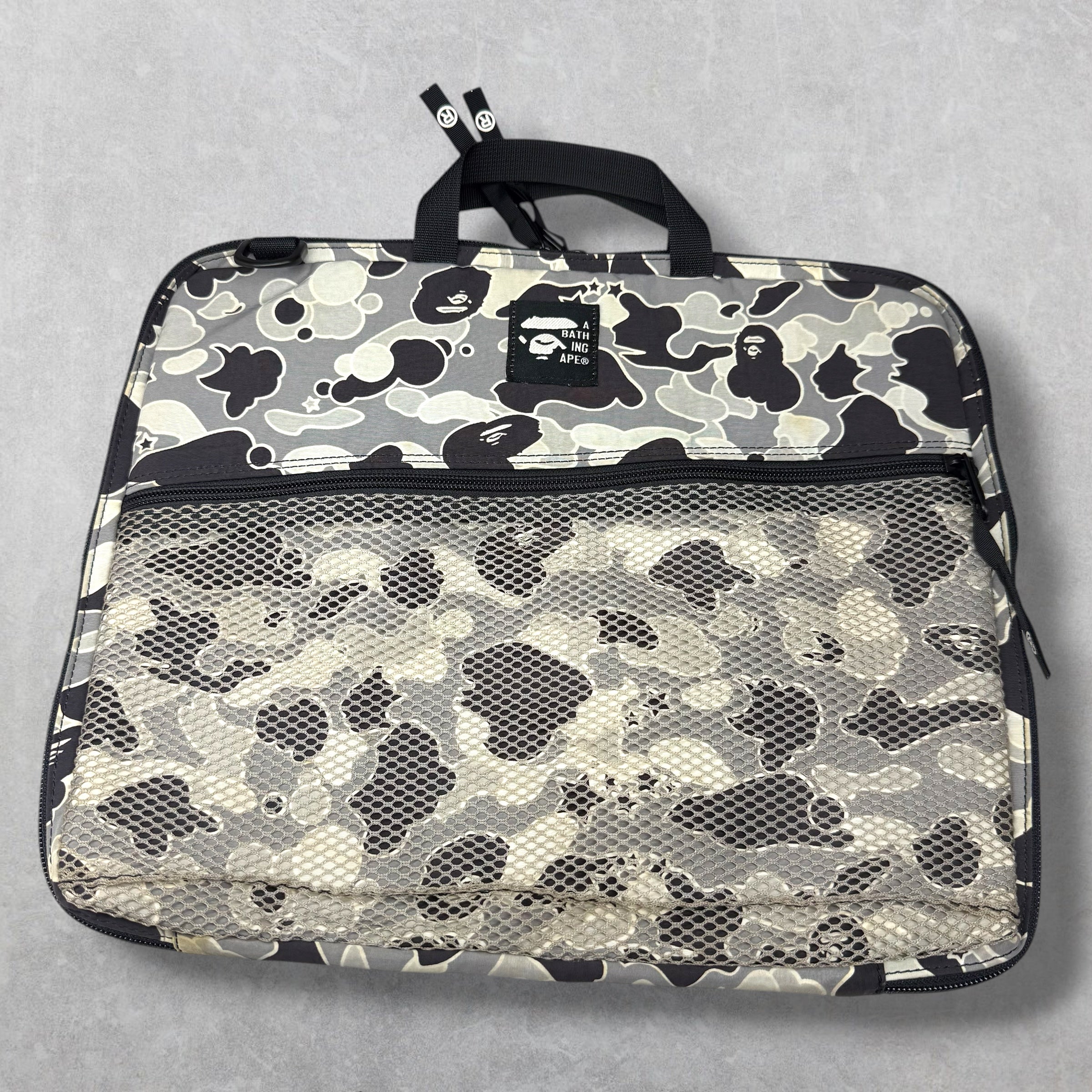 Bape Grey Sta Camo Top Handle Laptop Case