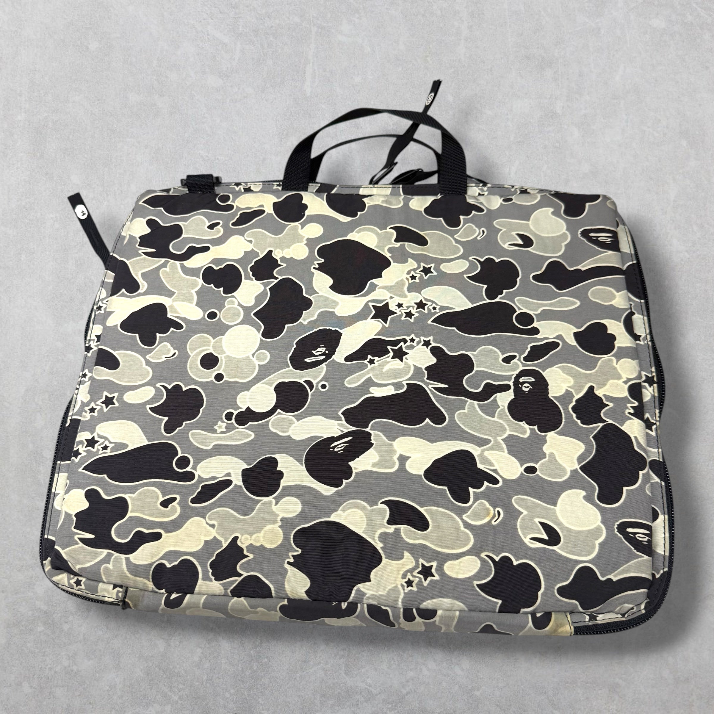 Bape Grey Sta Camo Top Handle Laptop Case