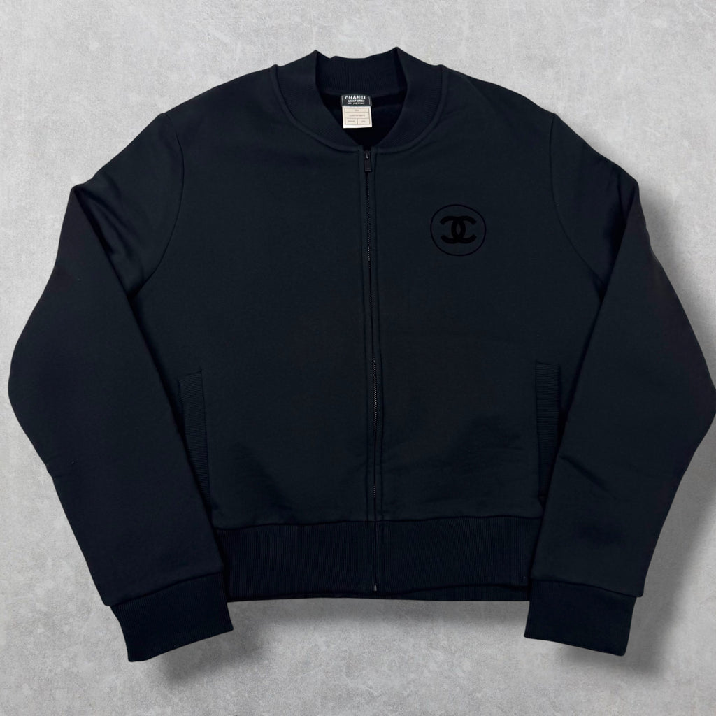 Chanel Uniform Double CC Zip Up Cardigan XXL