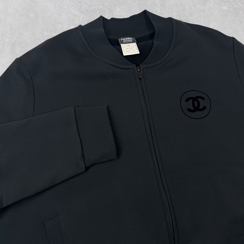 Chanel Uniform Double CC Zip Up Cardigan XXL