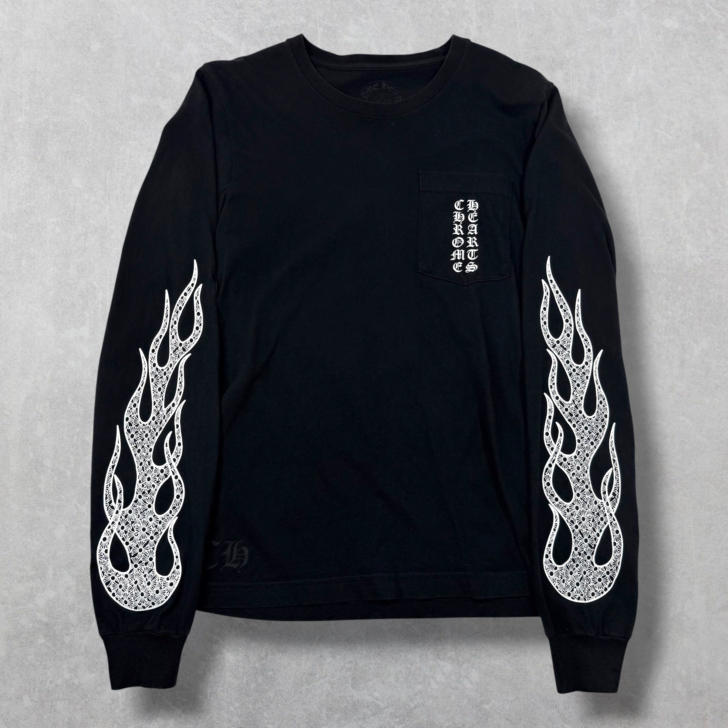 Chrome Hearts Cross Flames Black L/S S