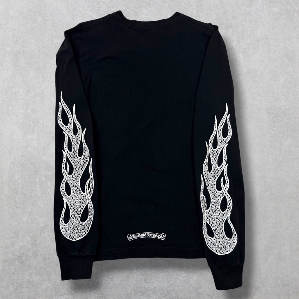 Chrome Hearts Cross Flames Black L/S S