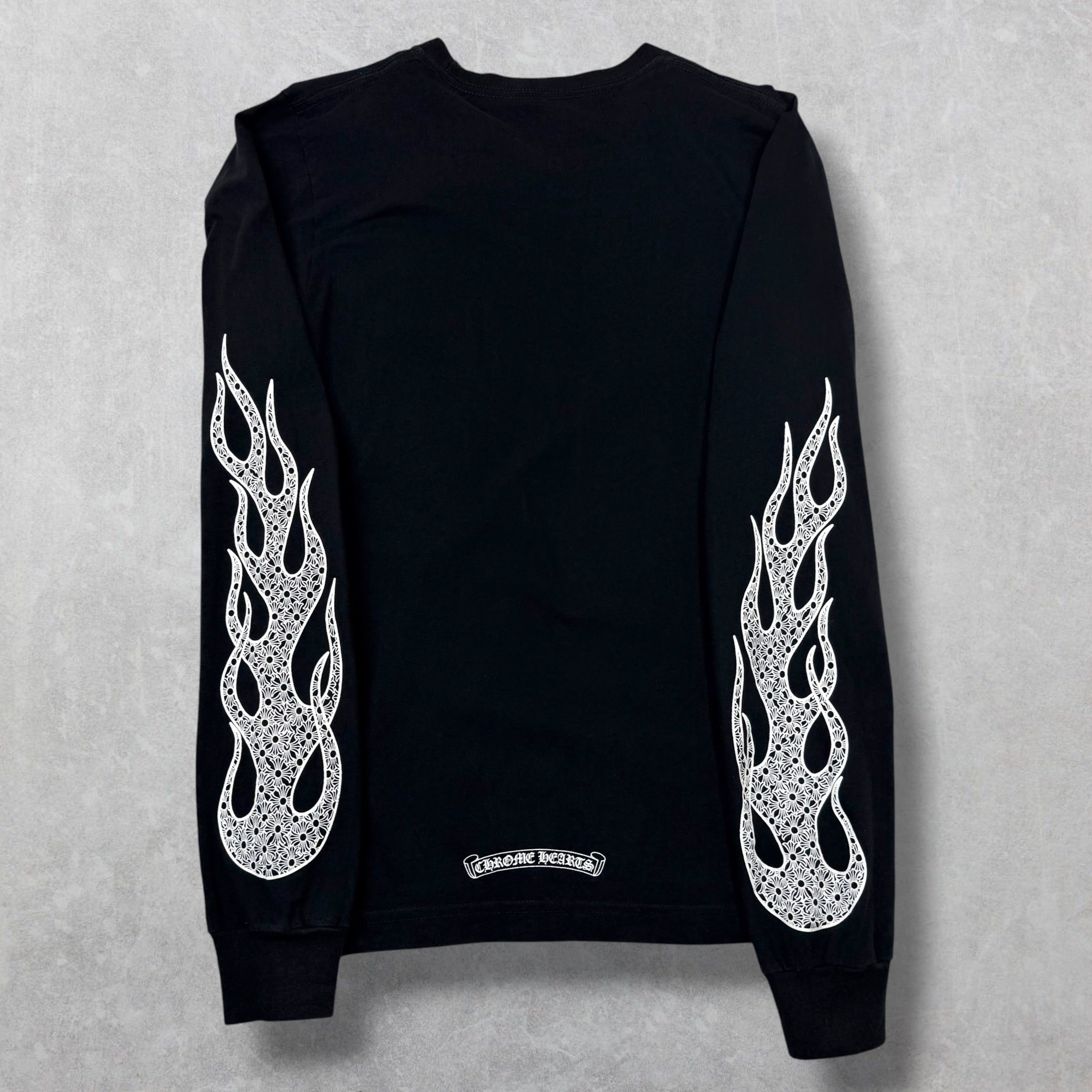 Chrome Hearts Cross Flames Black L/S S