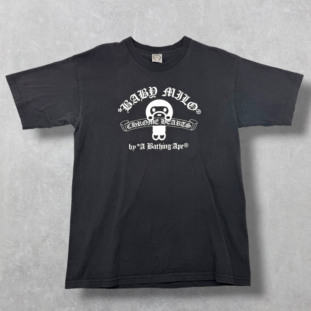 Chrome Hearts Bape Baby Milo Scroll Tee L