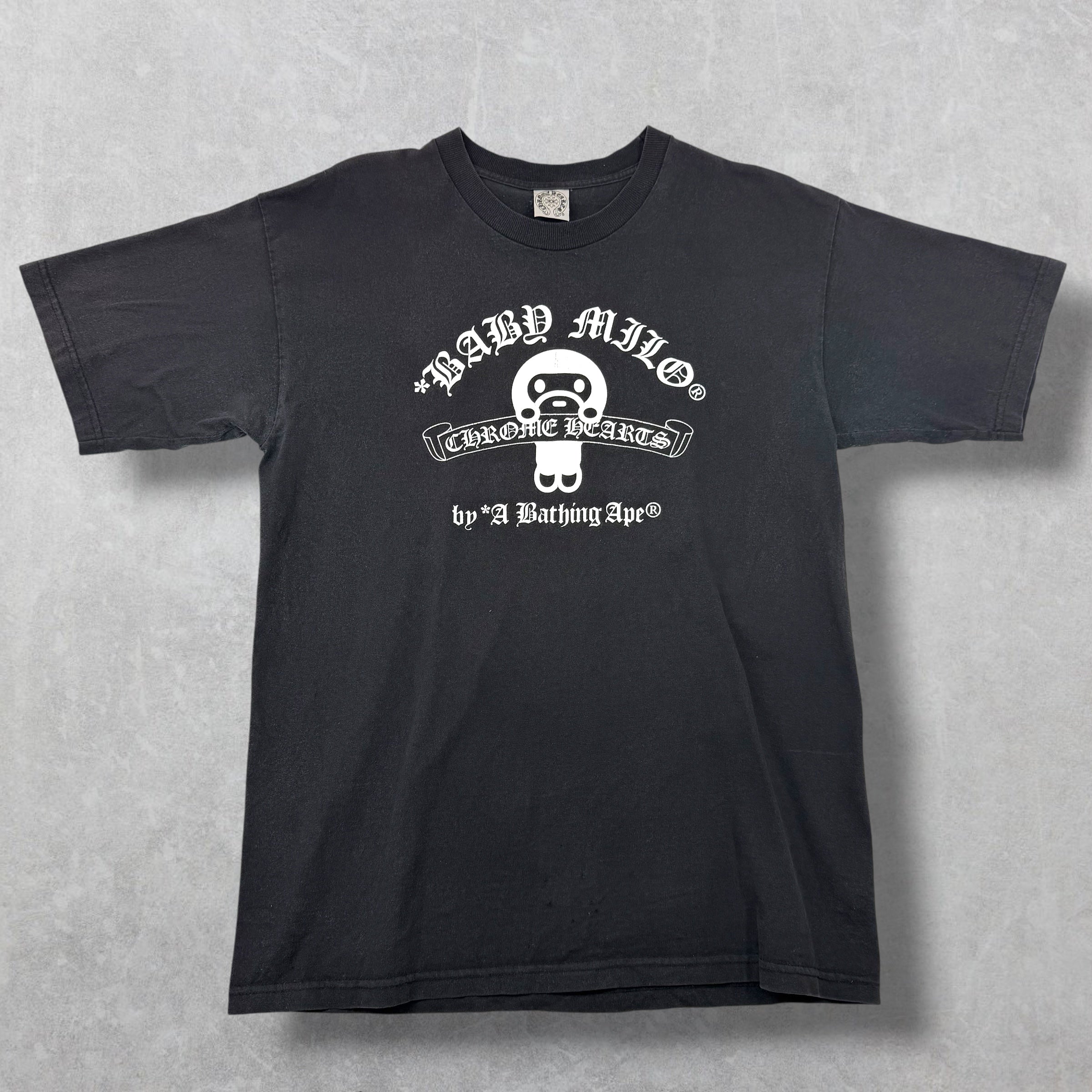 Chrome Hearts Bape Baby Milo Scroll Tee L