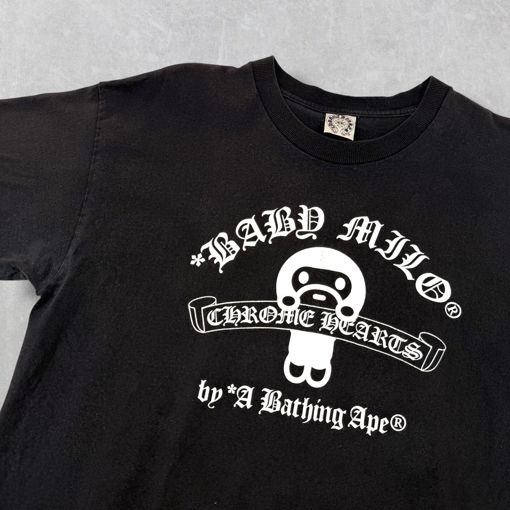 Chrome Hearts Bape Baby Milo Scroll Tee L