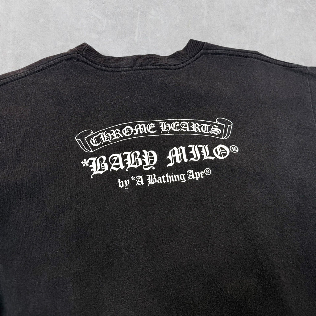 Chrome Hearts Bape Baby Milo Scroll Tee L