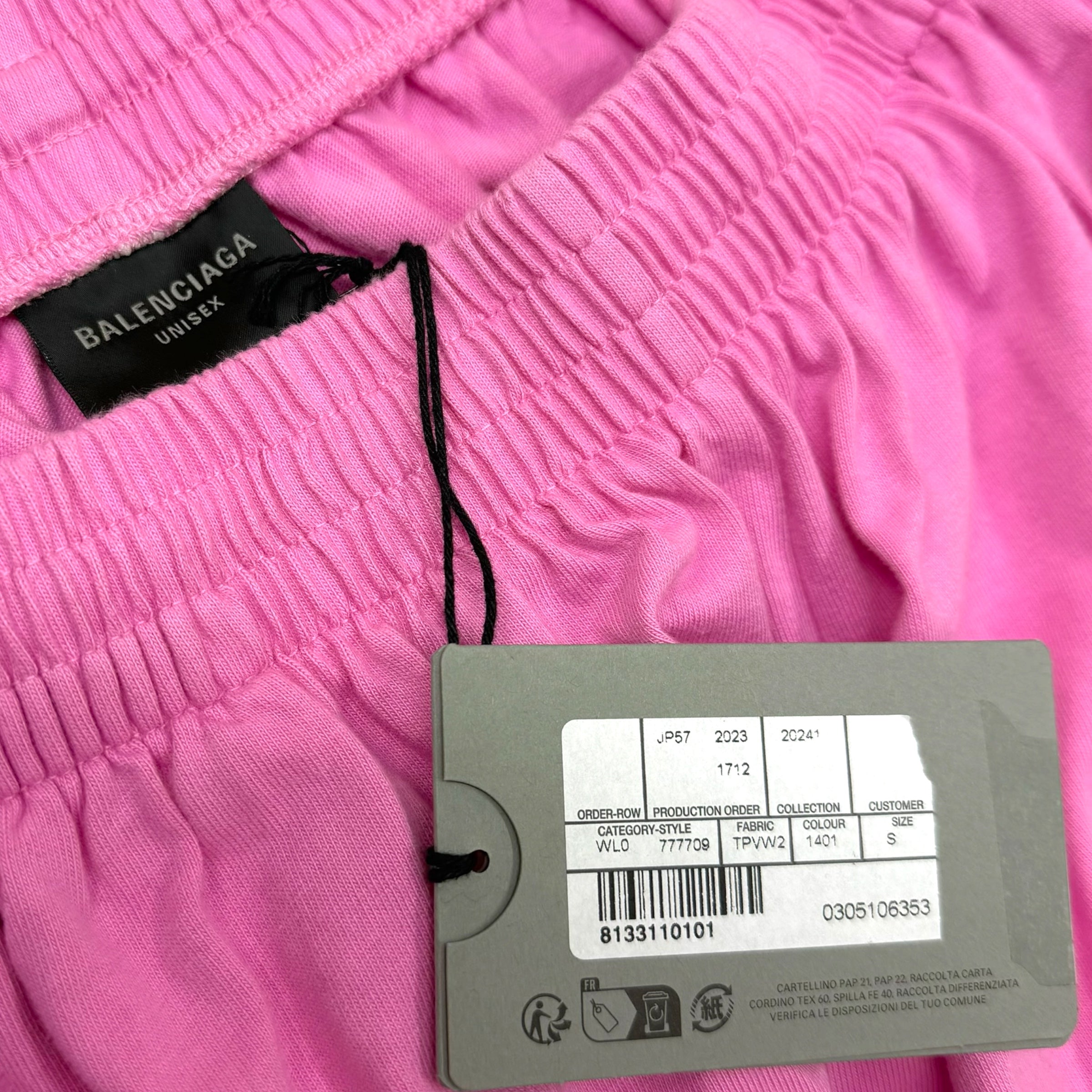 Balenciaga Wide Leg Soccer Shorts Pink S (L)