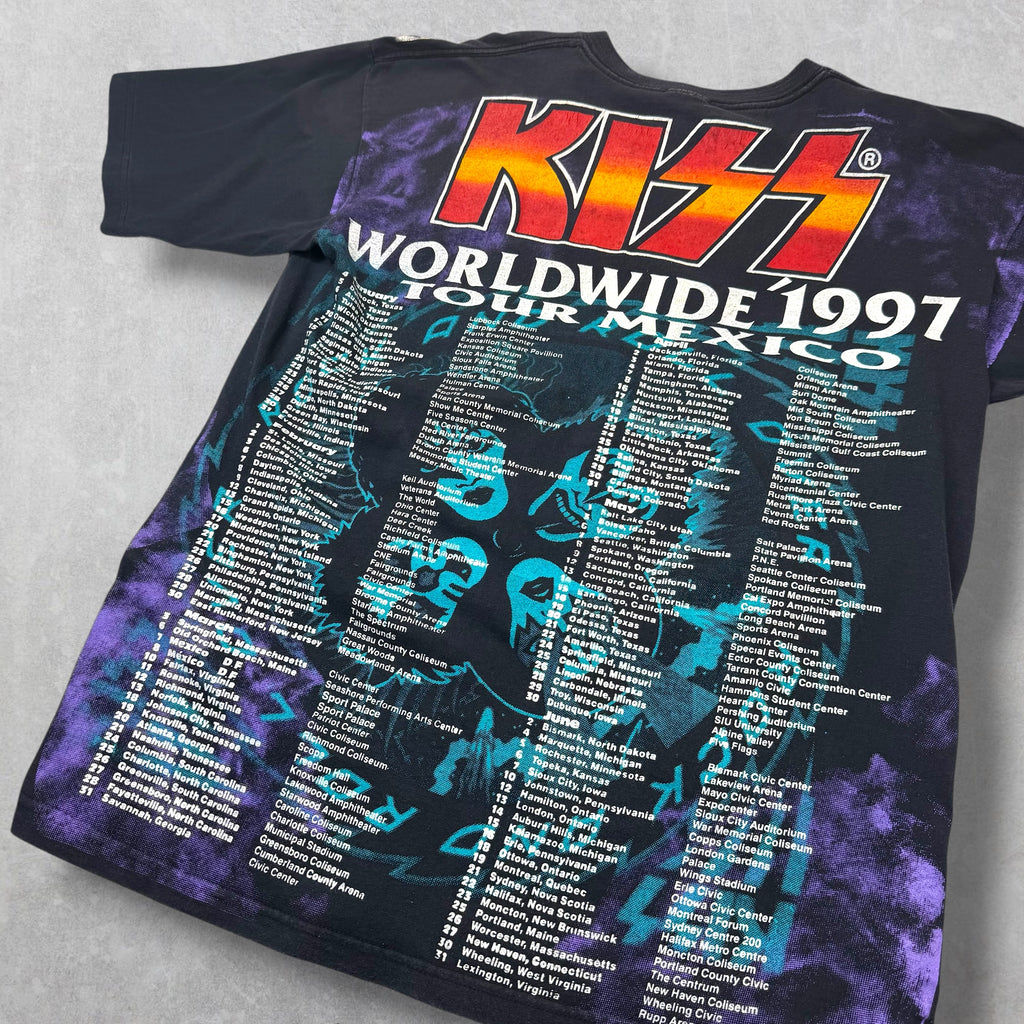 Vintage '97 Kiss Mexico Bootleg Tour Tee XL