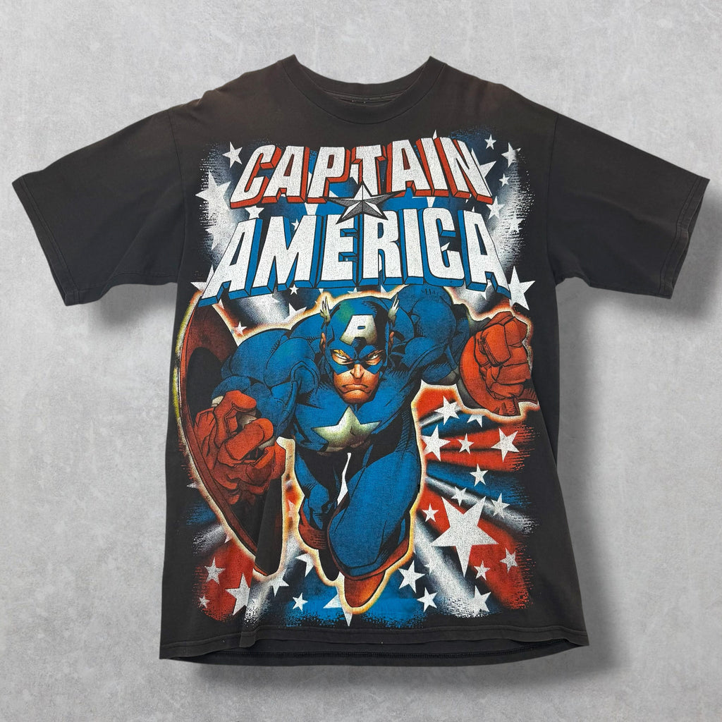 Vintage 90's Captain America Resurreccion Tee XL