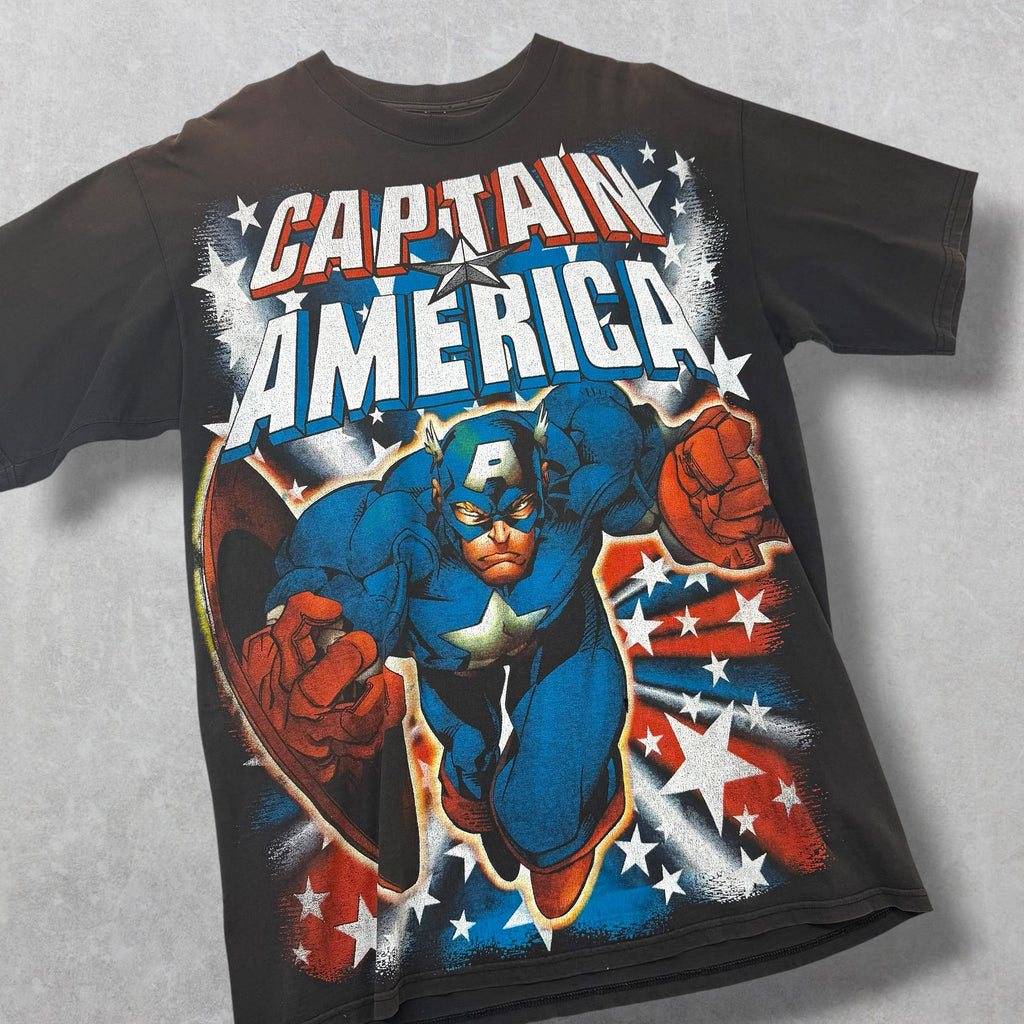Vintage 90's Captain America Resurreccion Tee XL