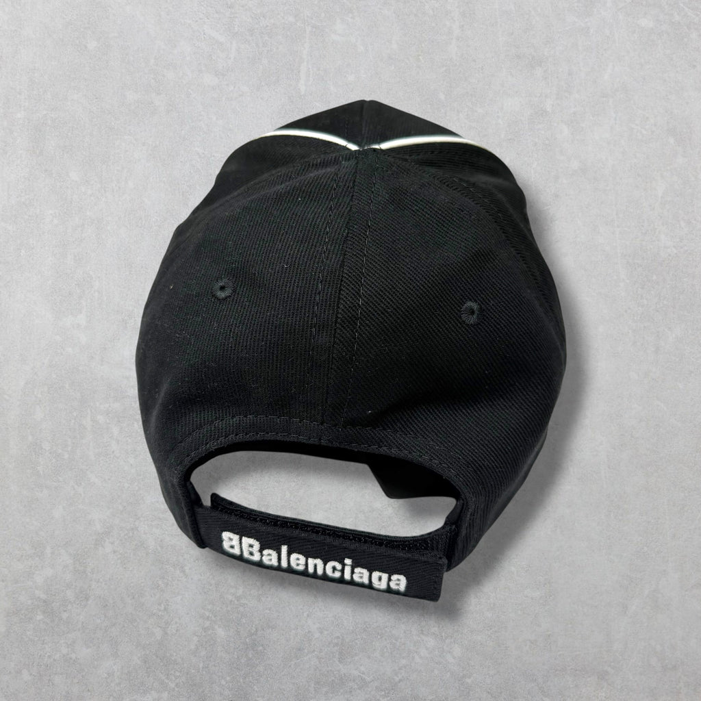 Balenciaga Paris Soccer Cap Black