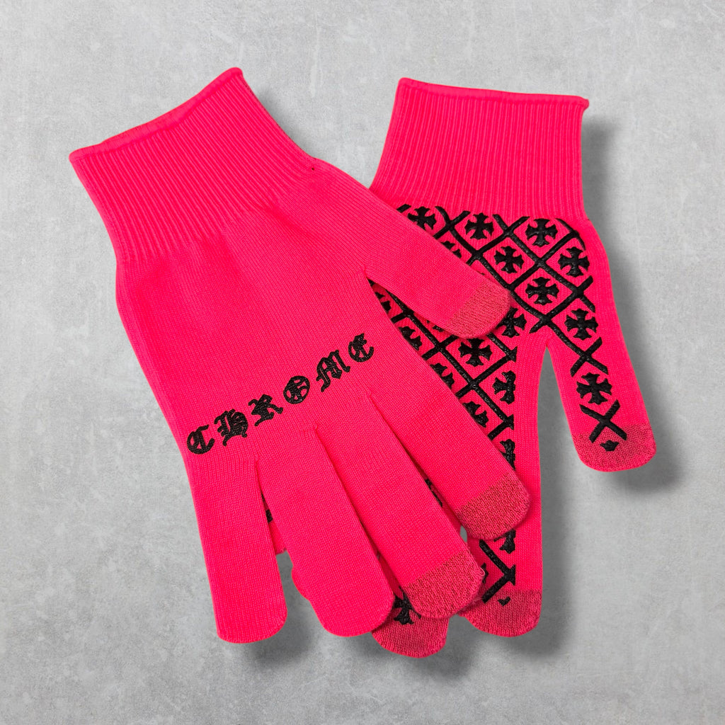 Chrome Hearts Pink Work Gloves