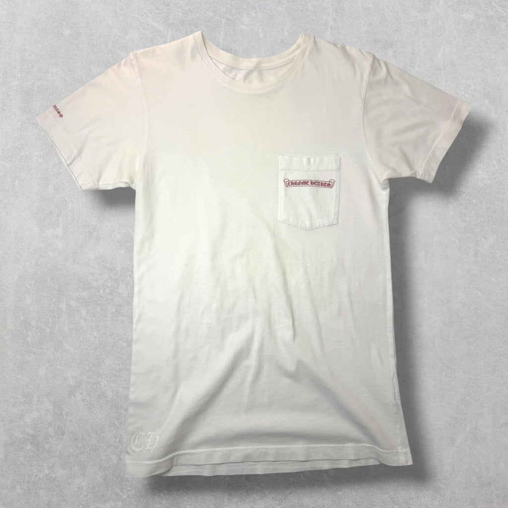 Chrome Hearts White Horse Shoe Logo Tee M