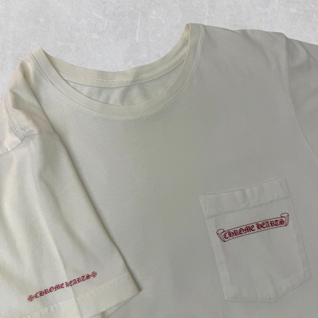 Chrome Hearts White Horse Shoe Logo Tee M