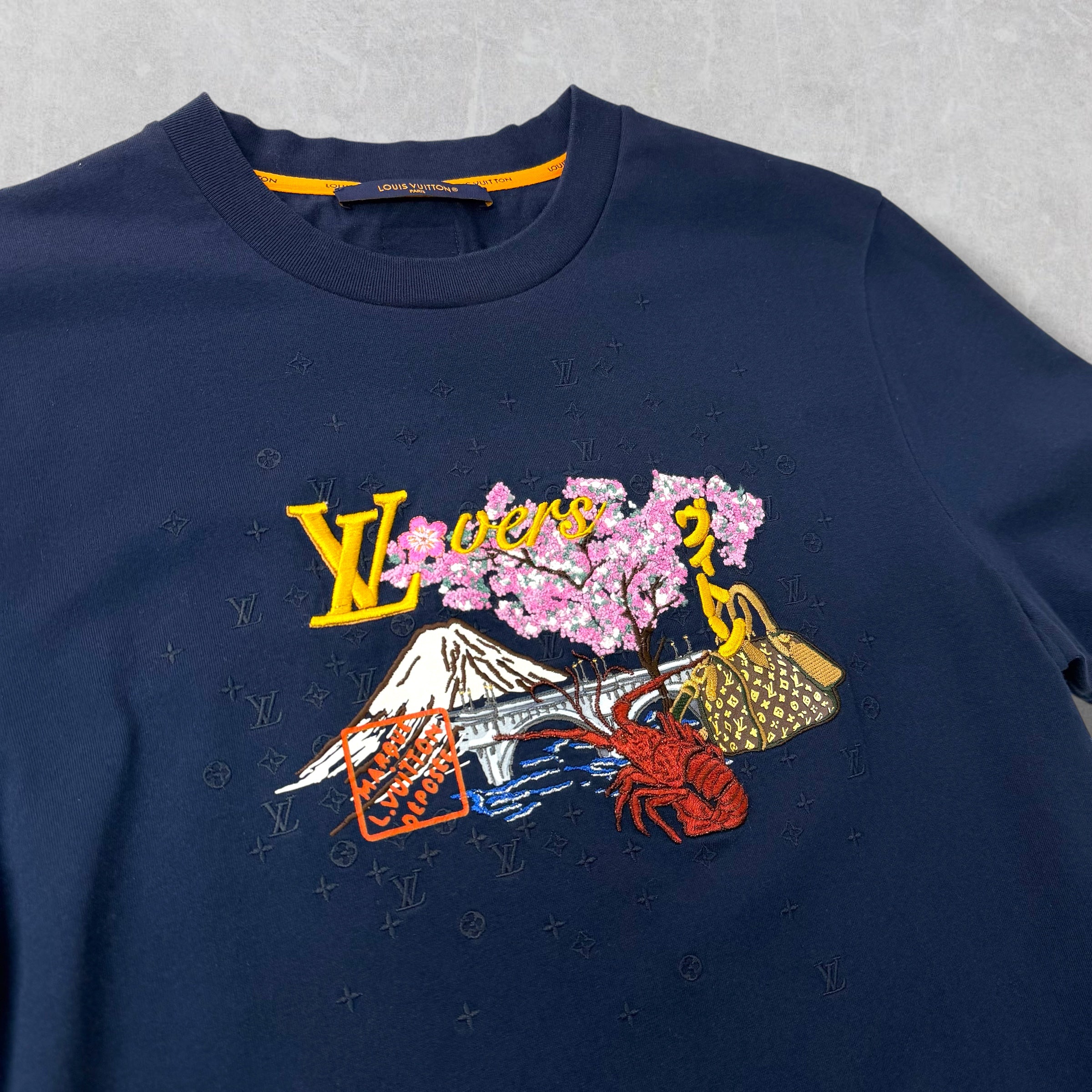 Louis Vuitton x Nigo Embroidered Tee L