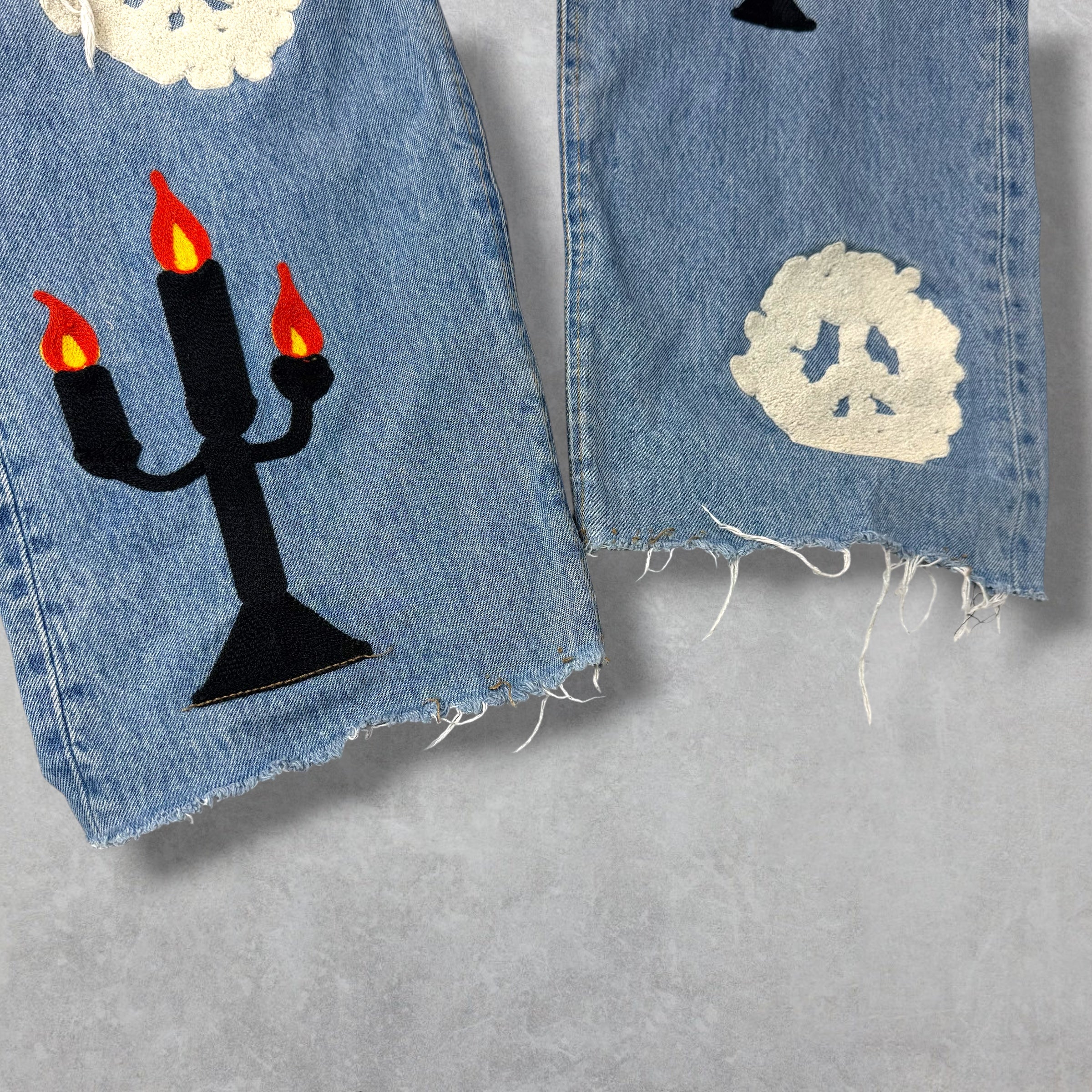 Denim Tears x Virgil Abloh Embroidered Jeans 42
