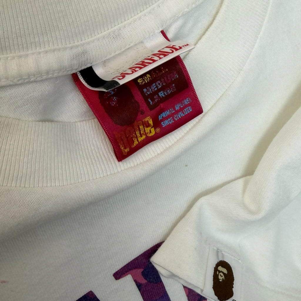 Bape Scarface Purple Camo Tee S