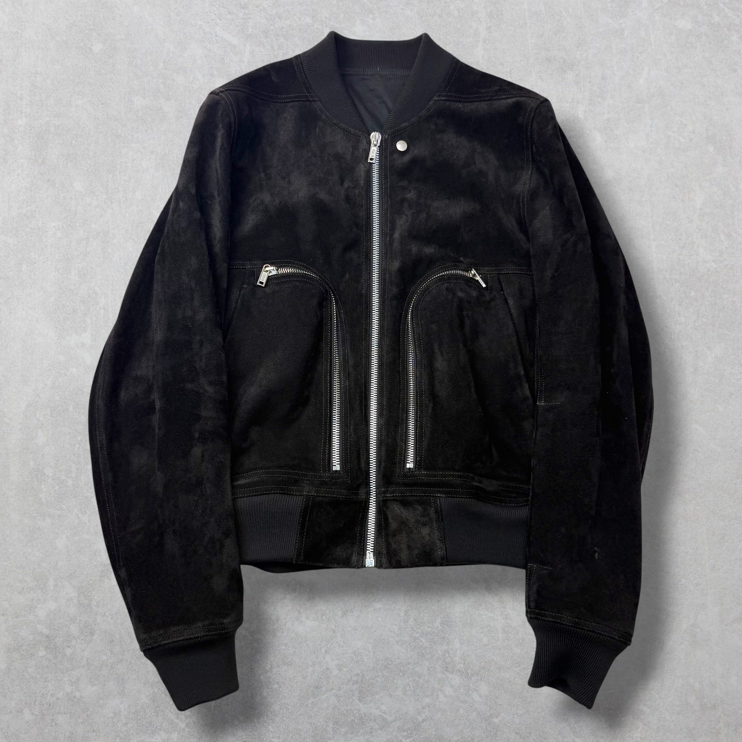 Rick Owens Concordians Suede Flight Jacket 50 (M)