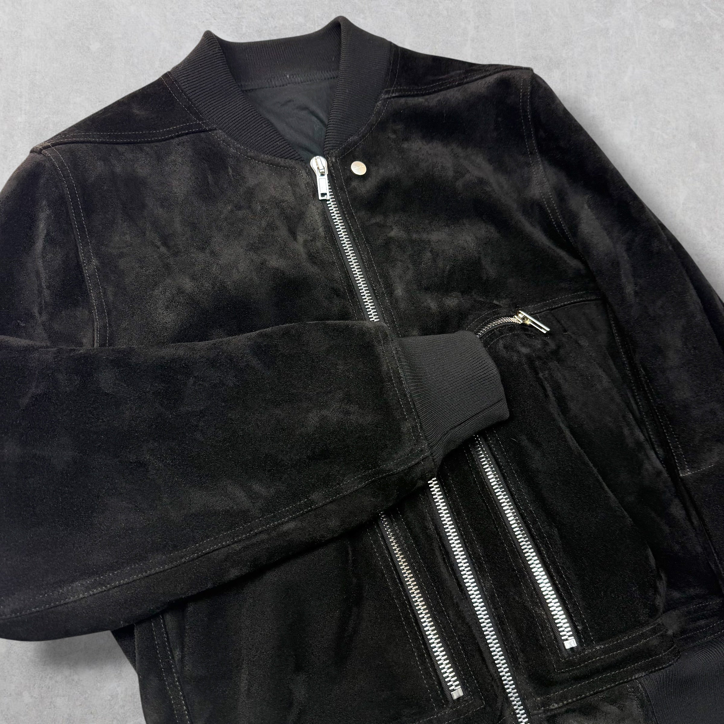 Rick Owens Concordians Suede Flight Jacket 50 (M)