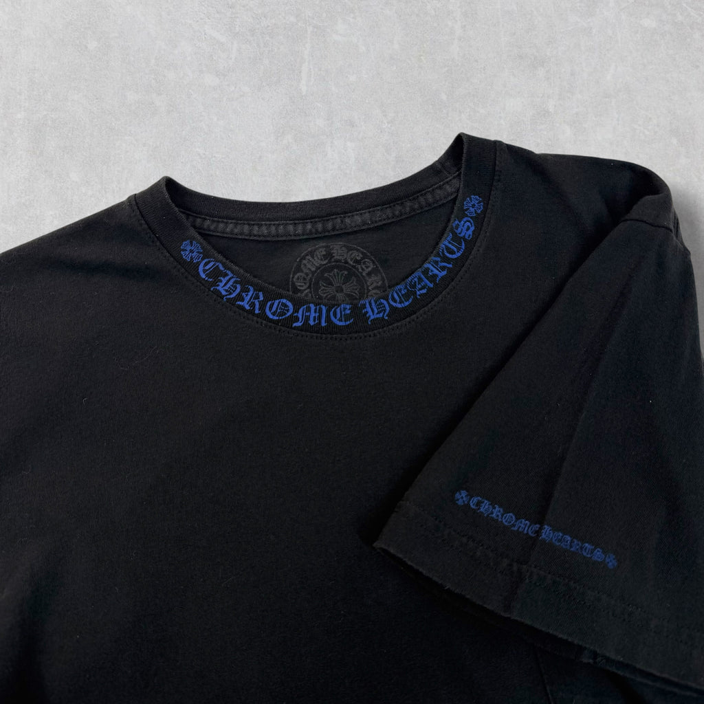 Chrome Hearts Blue Neck Logo Tee M