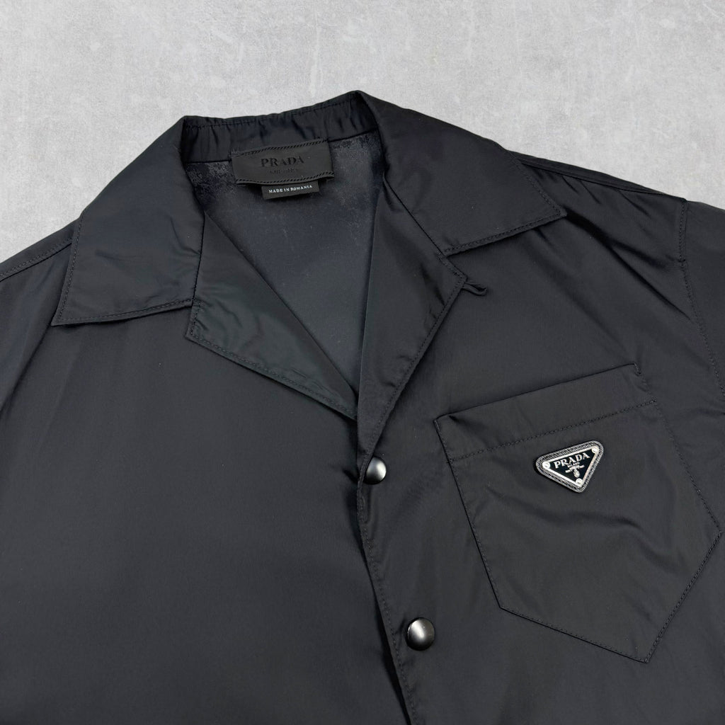 Prada Re-Nylon Short Sleeve Shirt Black S