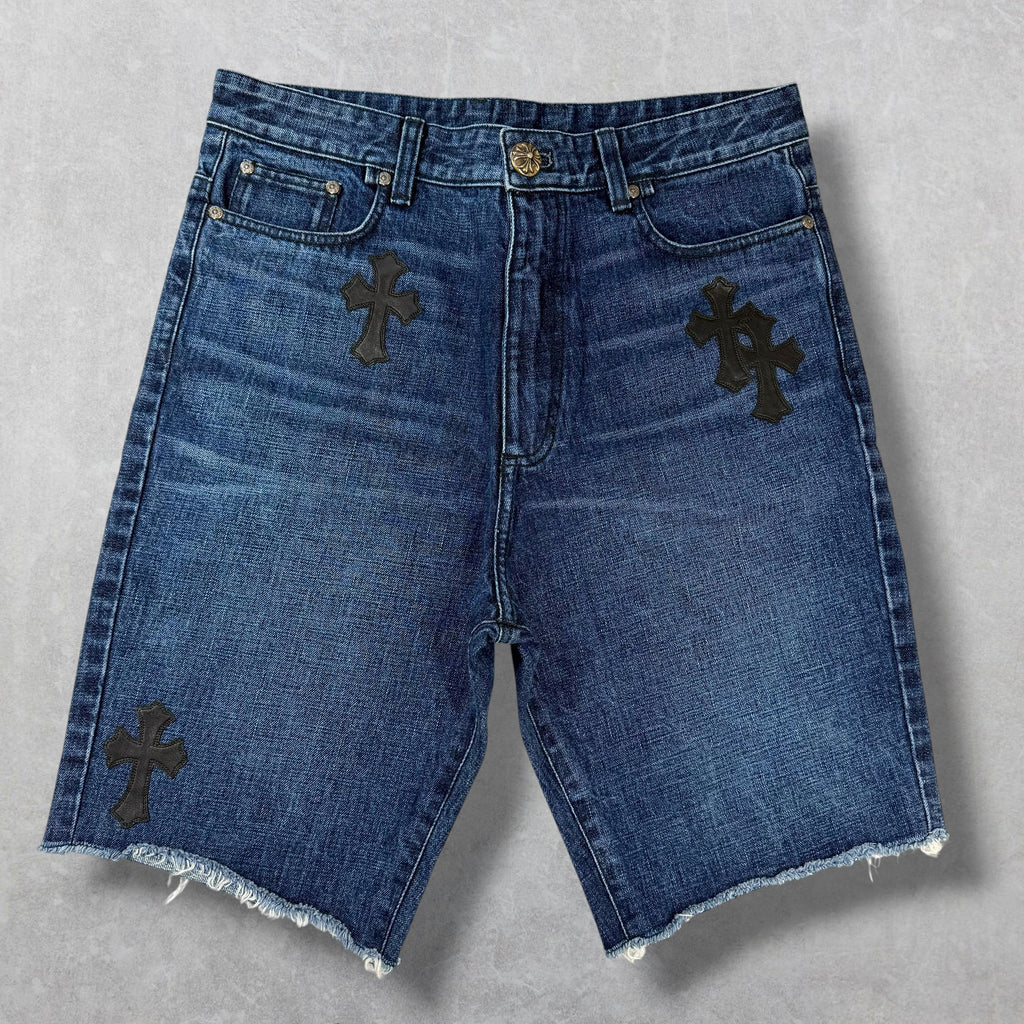 Chrome Hearts Turbo Diesel Cross Patch Shorts 30