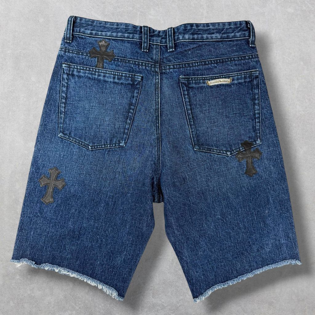 Chrome Hearts Turbo Diesel Cross Patch Shorts 30