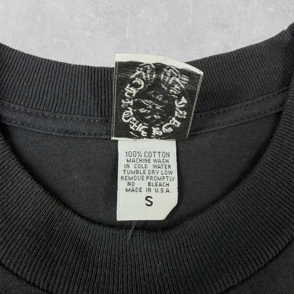 Vintage Chrome Hearts T-Bar Floral Cross Pocket Tee S