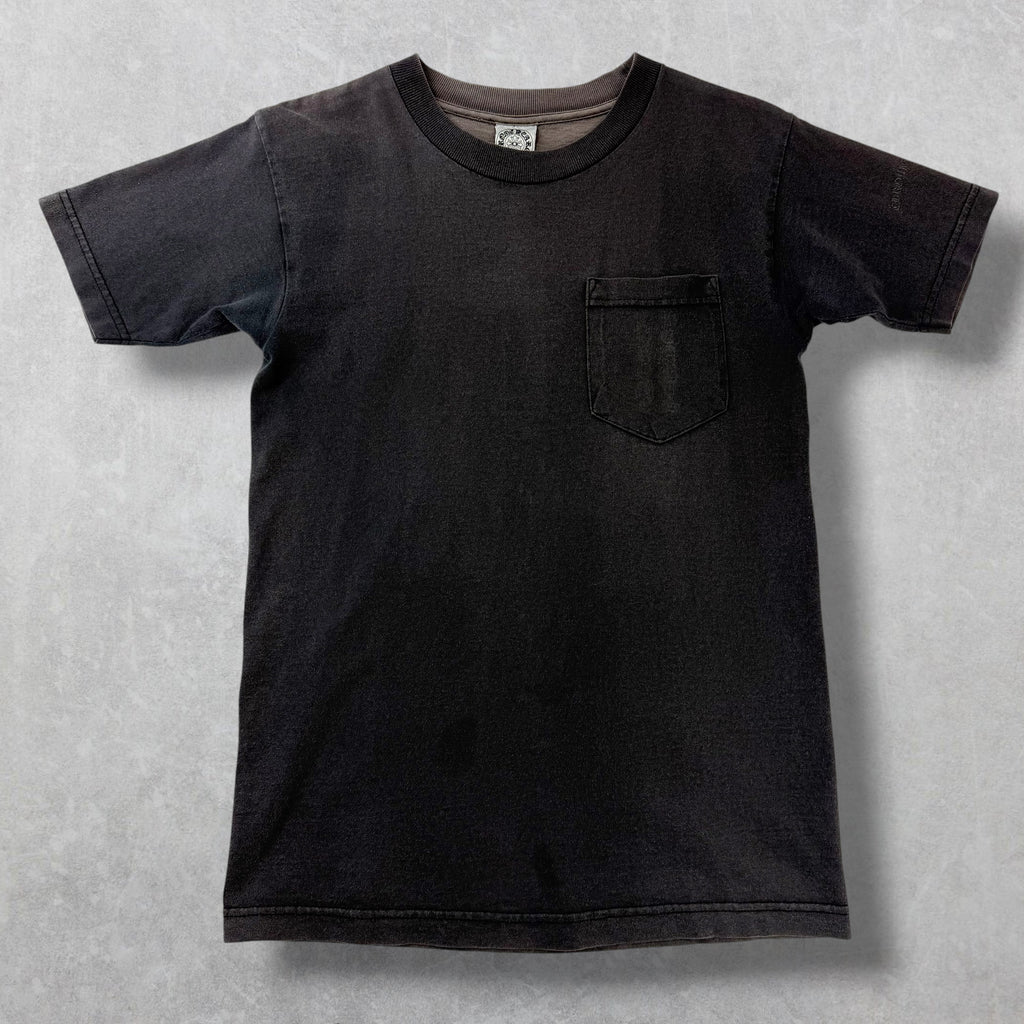 Vintage Chrome Hearts Scroll Logo Eye Chart Pocket Tee S