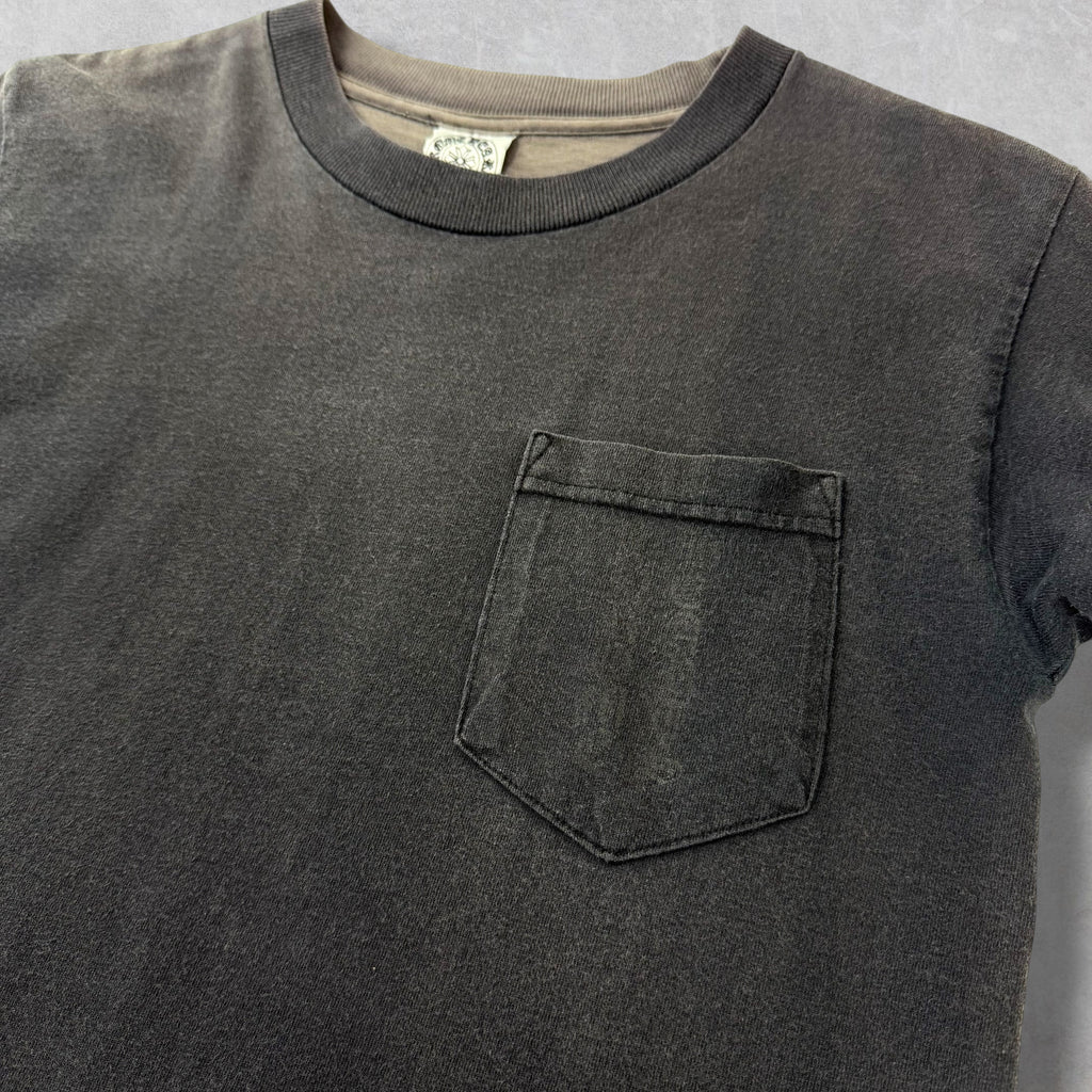 Vintage Chrome Hearts Scroll Logo Eye Chart Pocket Tee S