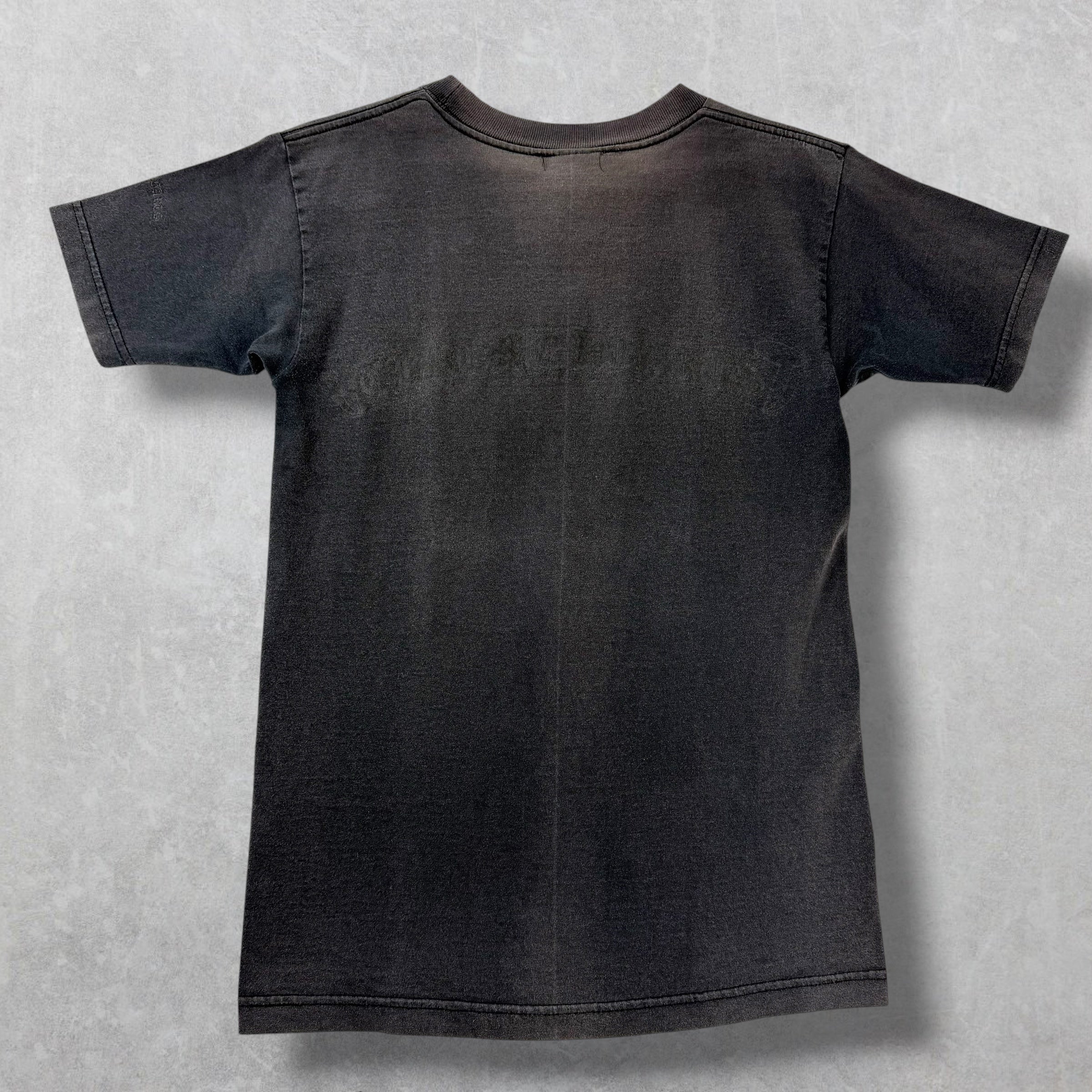 Vintage Chrome Hearts Scroll Logo Eye Chart Pocket Tee S