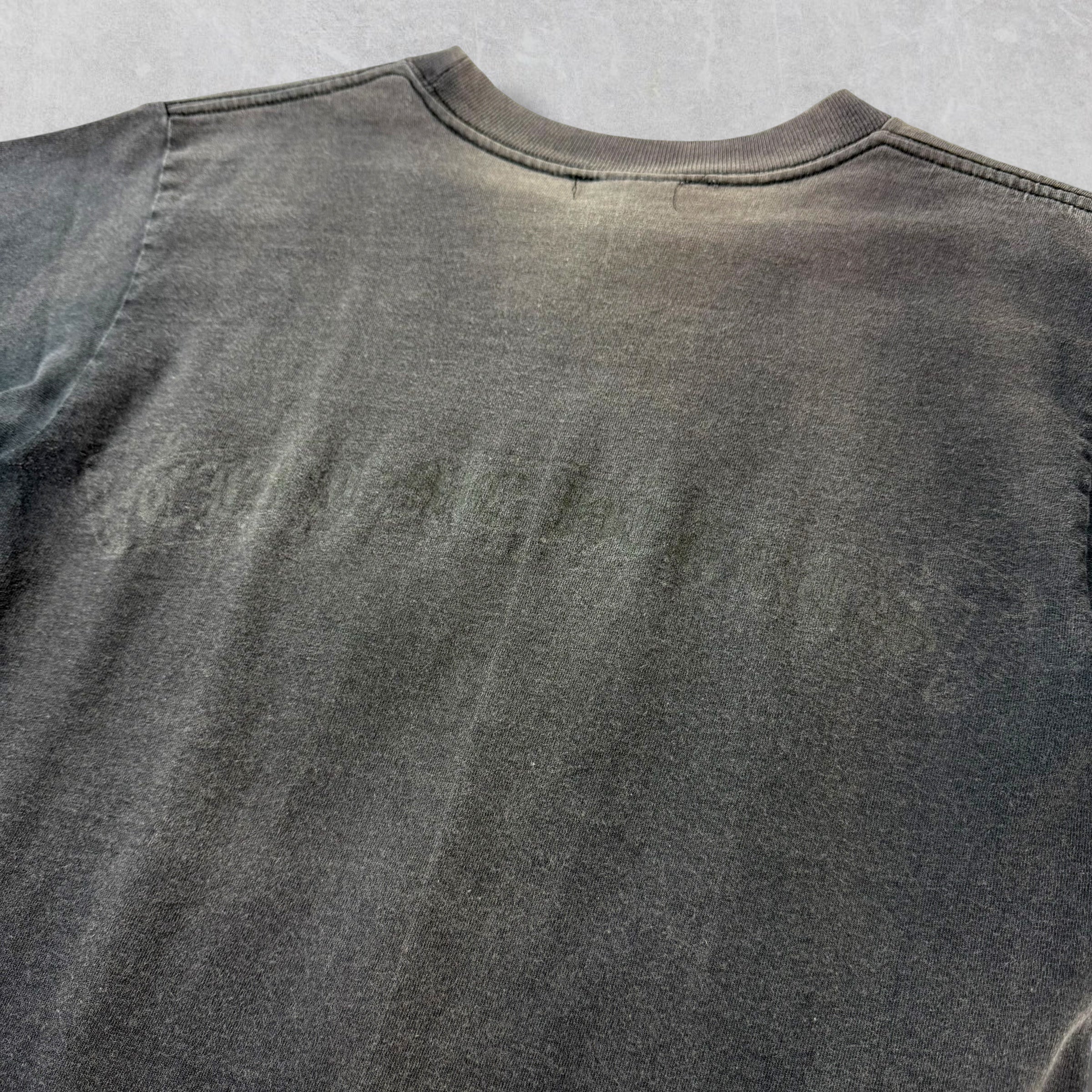 Vintage Chrome Hearts Scroll Logo Eye Chart Pocket Tee S