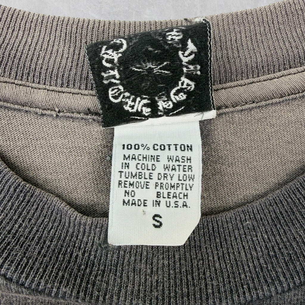Vintage Chrome Hearts Scroll Logo Eye Chart Pocket Tee S