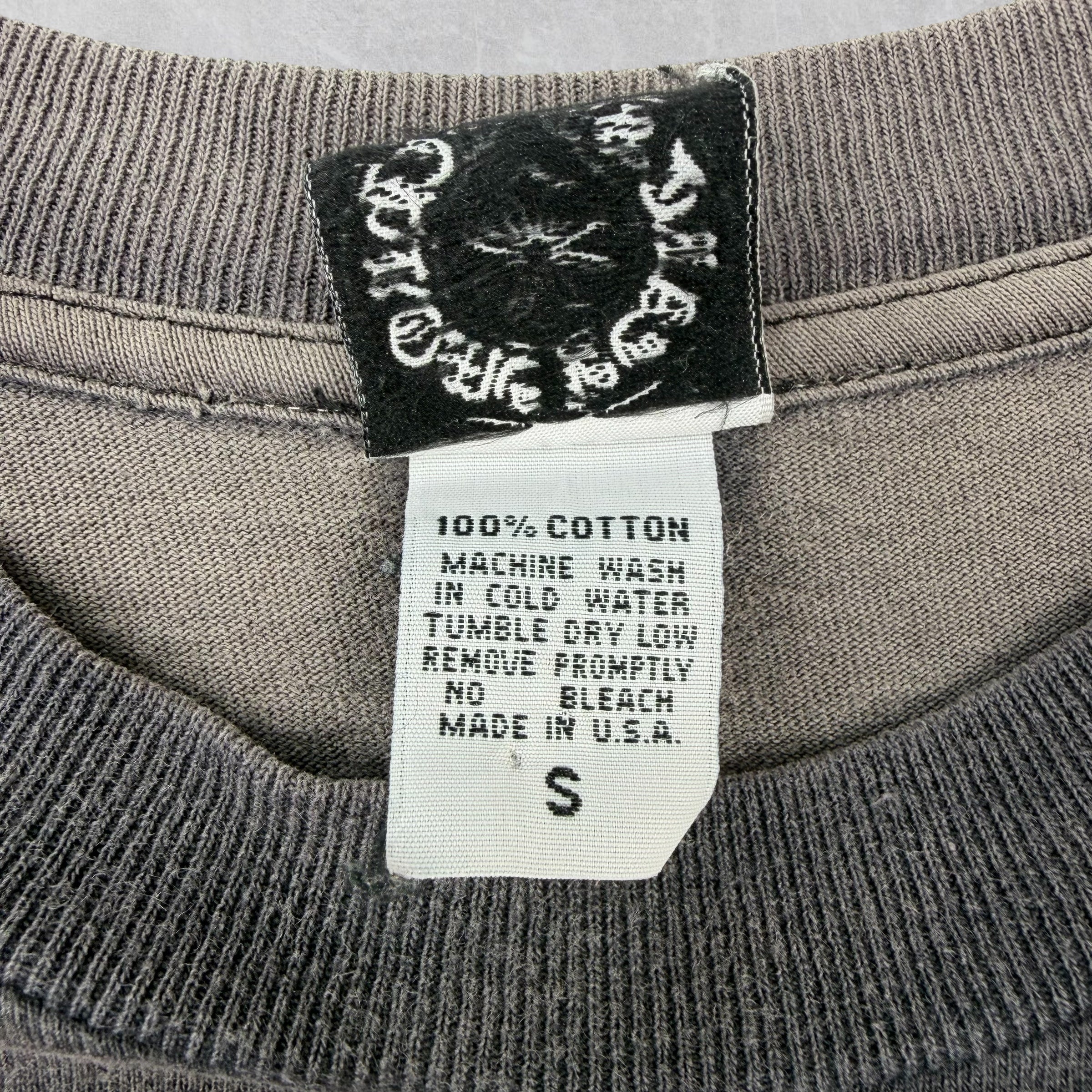 Vintage Chrome Hearts Scroll Logo Eye Chart Pocket Tee S