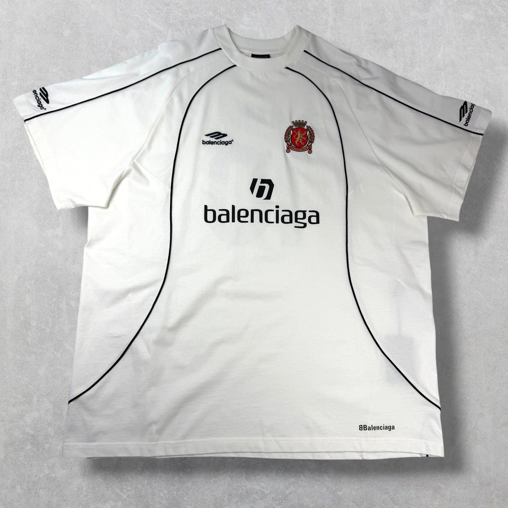 Balenciaga Miami Oversized Soccer Shirt White 4 (XXXL)