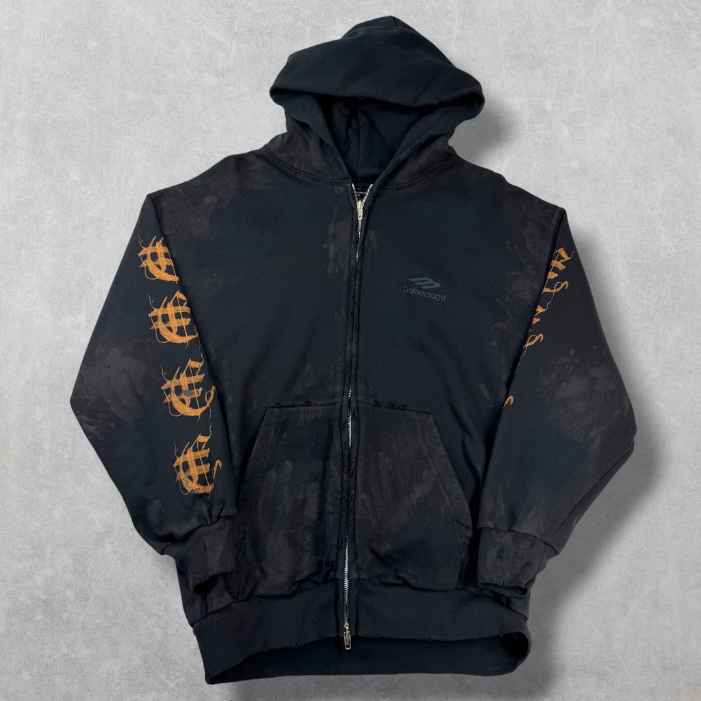Balenciaga Heavy Metal Zip Up Hoodie S (M)