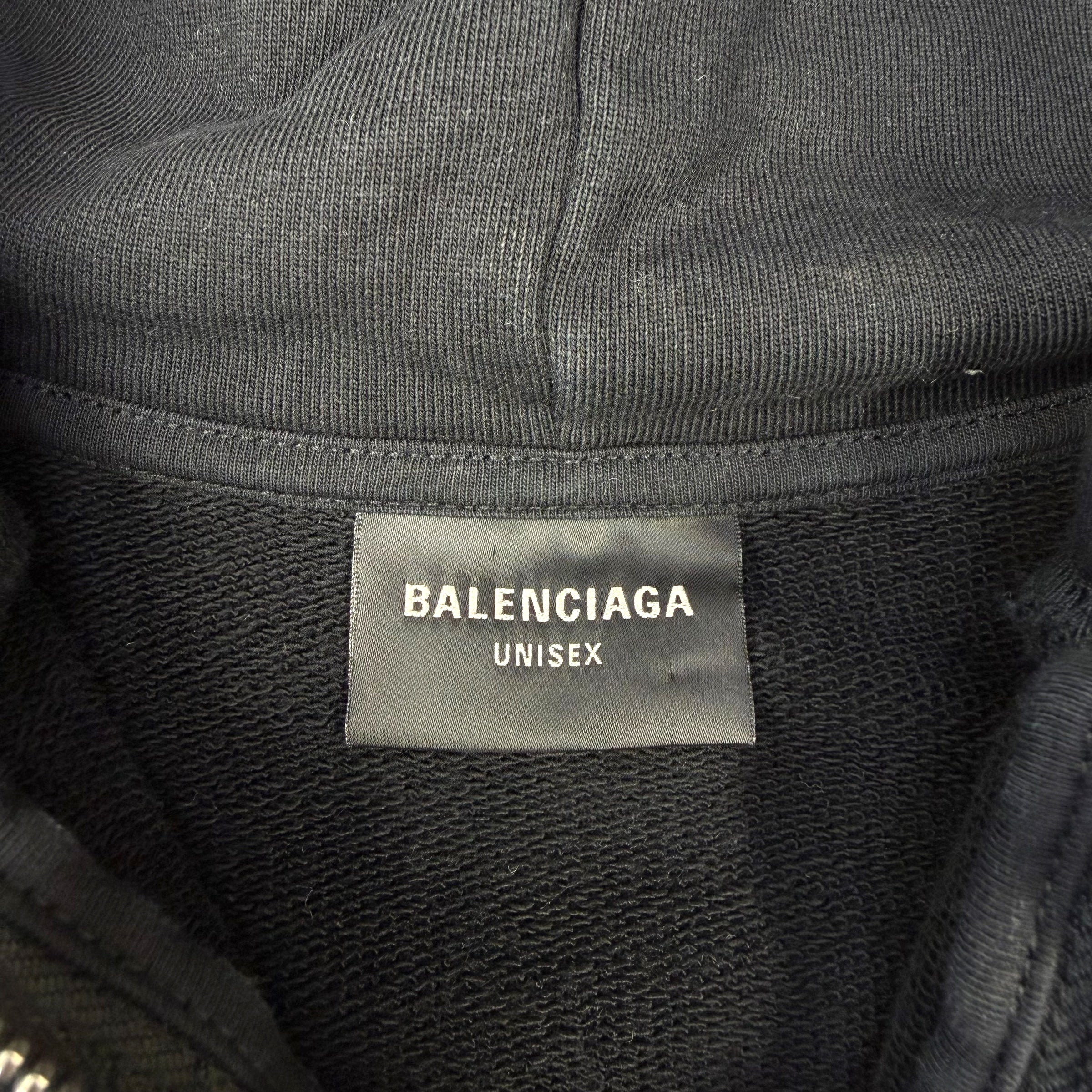 Balenciaga Heavy Metal Zip Up Hoodie S (M)