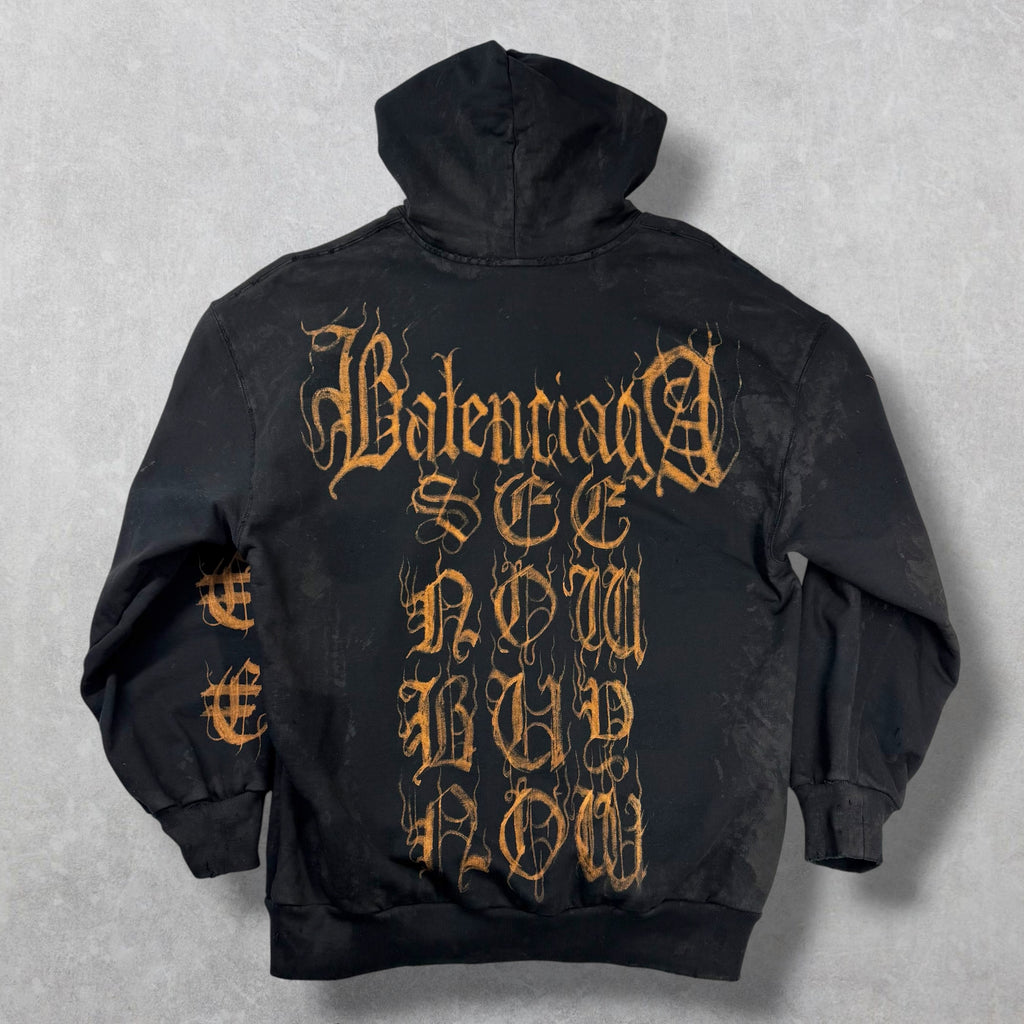 Balenciaga Heavy Metal Zip Up Hoodie S (M)
